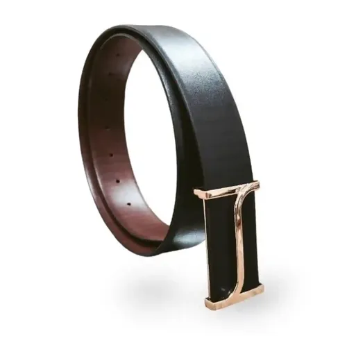 GIL Black Men's Classic Leather Belt | Pack of 1| Black | (36MM)