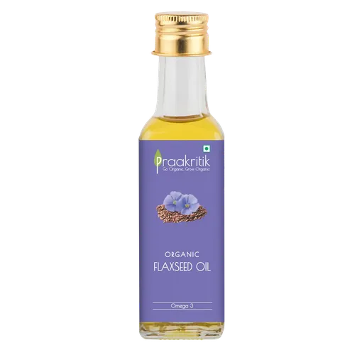 Praakritik Organic Cold Pressed Flaxseed Oil 100 ml
