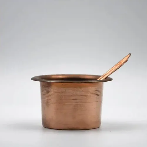 ALODIE- Panch Patra | Achmani Patra | Pancha Patra with Spoon | Panchapatra for Puja Brass