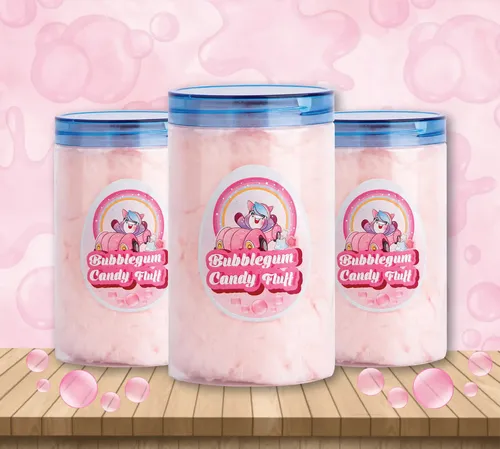Popcorn & Company Cotton Candy/Buddhi ke baal/Candy Floss Bubblegum Flavour Pack of 3 - 240 Gm