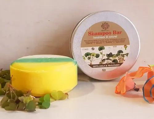 Pratha Shampoo Bar | Gotu Kola, Fenugreek | for Dry, Colored & Damaged Hair