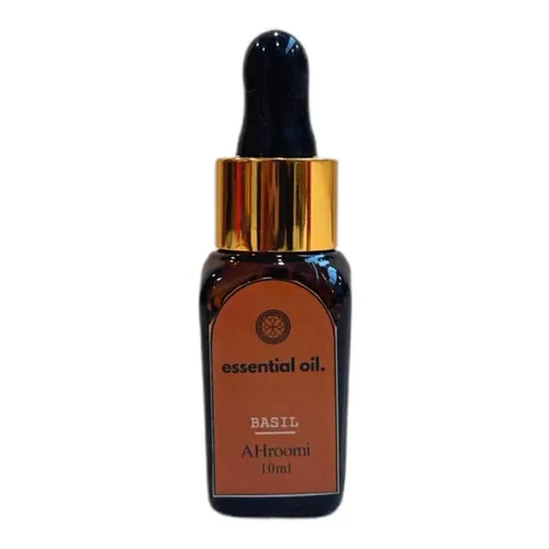 Ahroomi Basil Pure Essential Oil | | Supports Digestion | Builds Immunity and Reduces Anxiety 10Ml