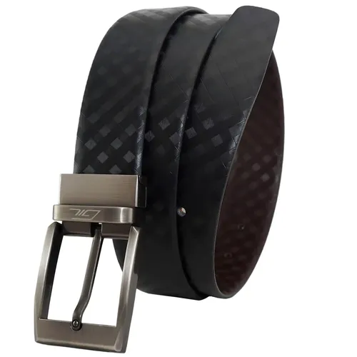 GIL Reversible Men's Leather Belt (Pack of 1)(Brenda, Black and Brown)(32)