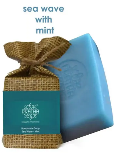 Pratha Sea Waves with Mint | Cold Process Handmade Soap