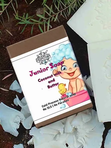 Pratha Coconut Milk & Butter-Junior | Cold Process Handmade Bathing Bar