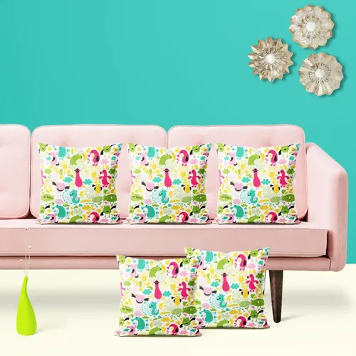 ArtzFolio Monsters | Decorative Cushion Cover for Bedroom & Living Room