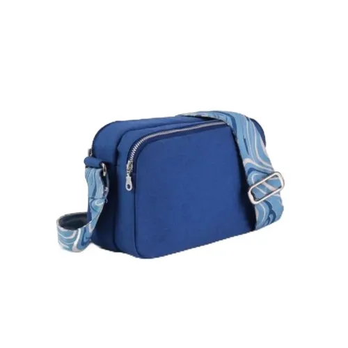 Eco Right Crossbody Box Sling Bags For Women & Men, Side Purse For Women Stylish Latest - Blue Swirls