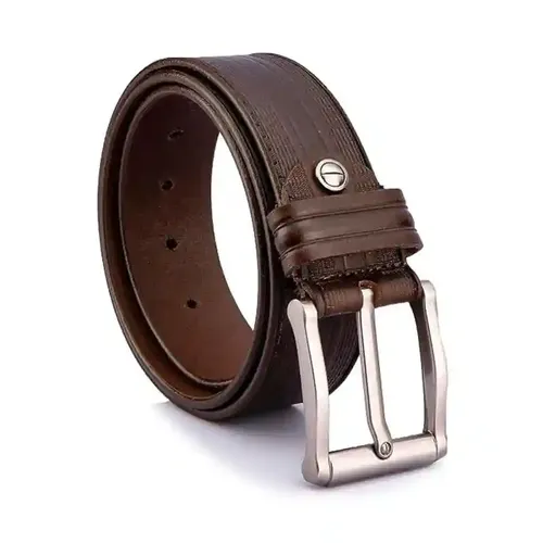 GIL Men's Leather Belt (Pack of 1) (G-1013, Brown) (32 waist)