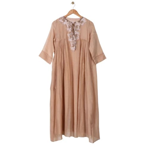 Sepia Linen Kurti Dress
