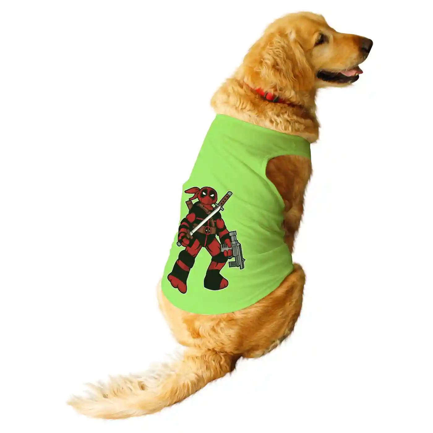Ruse Ninja Pool Printed Round Neck Vest Tank Tees Gift For Dogs