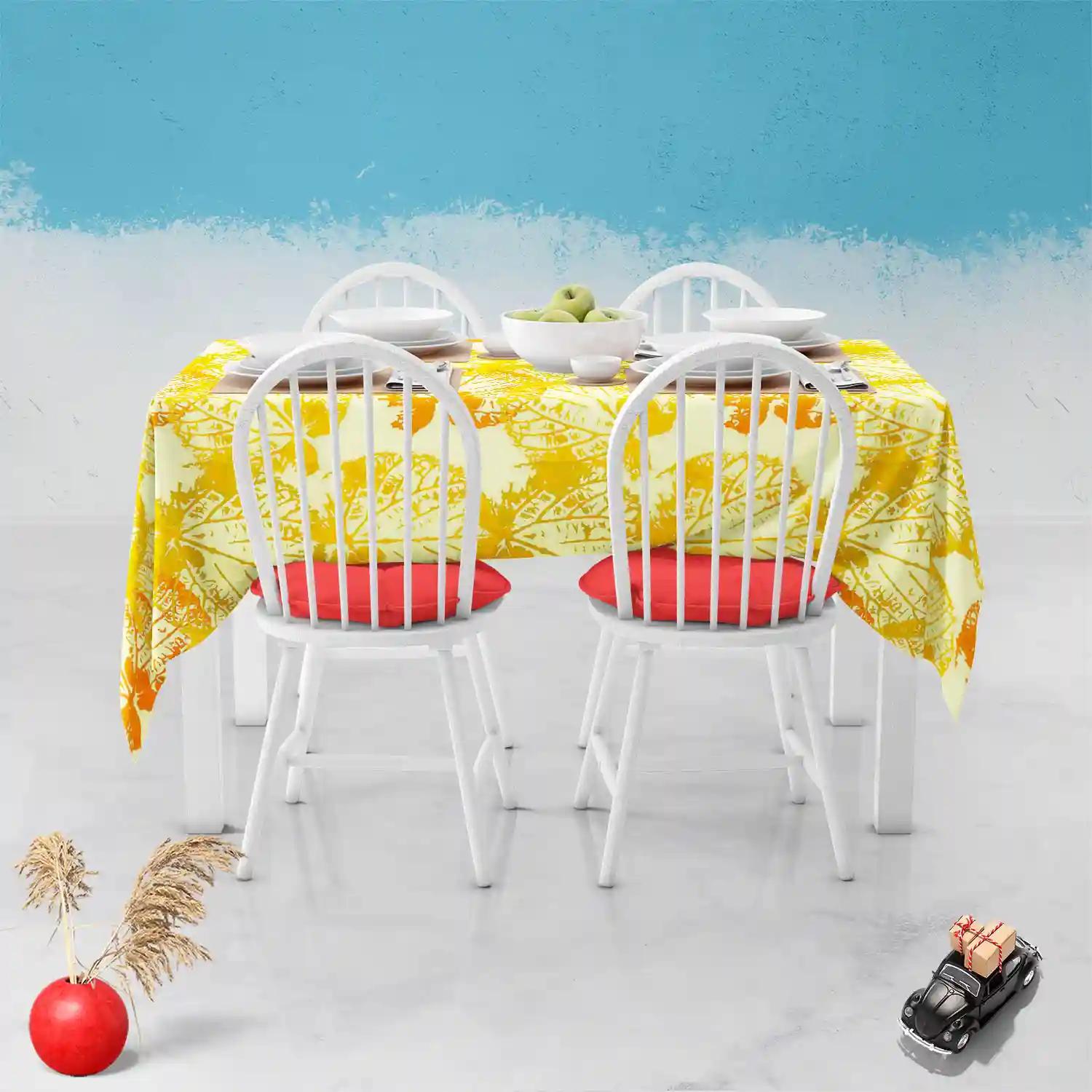 ArtzFolio Leaves | Table Cloth Cover for Dining & Center Table