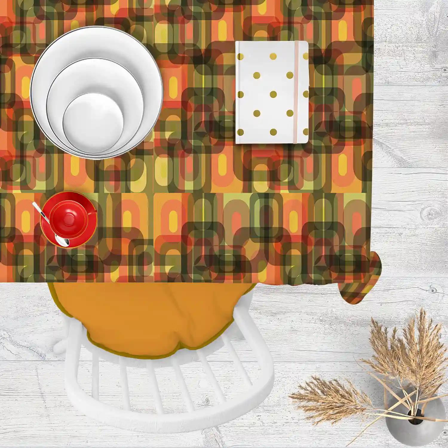 ArtzFolio Thoughtful Design D1 | Table Cloth Cover for Dining & Center Table