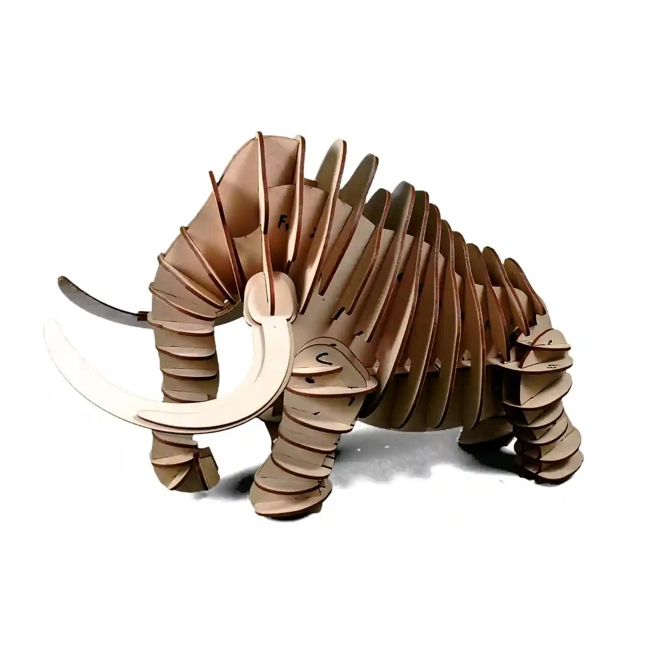 3D Model of Mammoth in Form of Puzzle DIY KIT