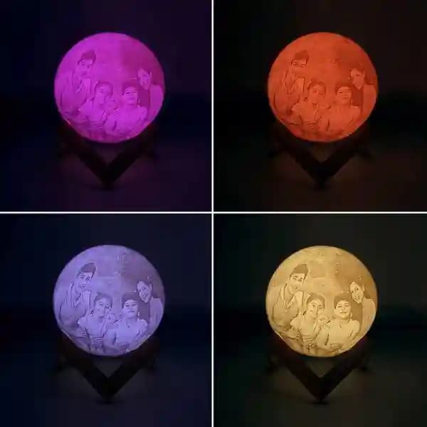 Personalised 3D Moon Lamp for Valentine's Day