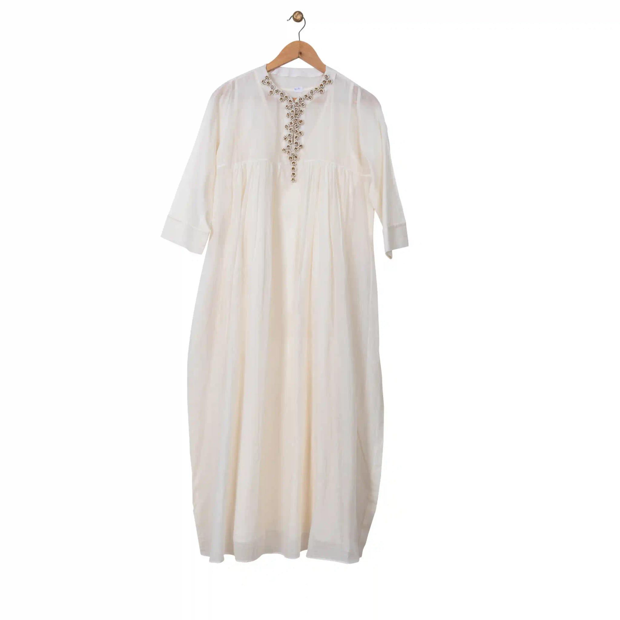 Kurti Dress In Pearl White