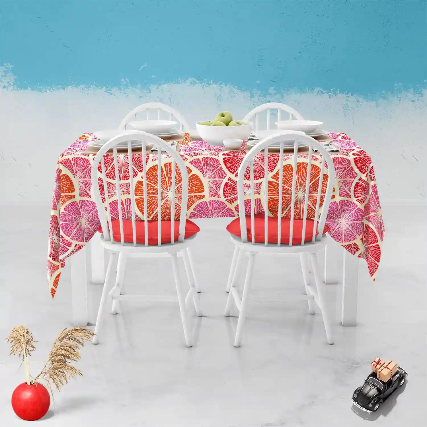 ArtzFolio Grapefruit | Table Cloth Cover for Dining & Center Table