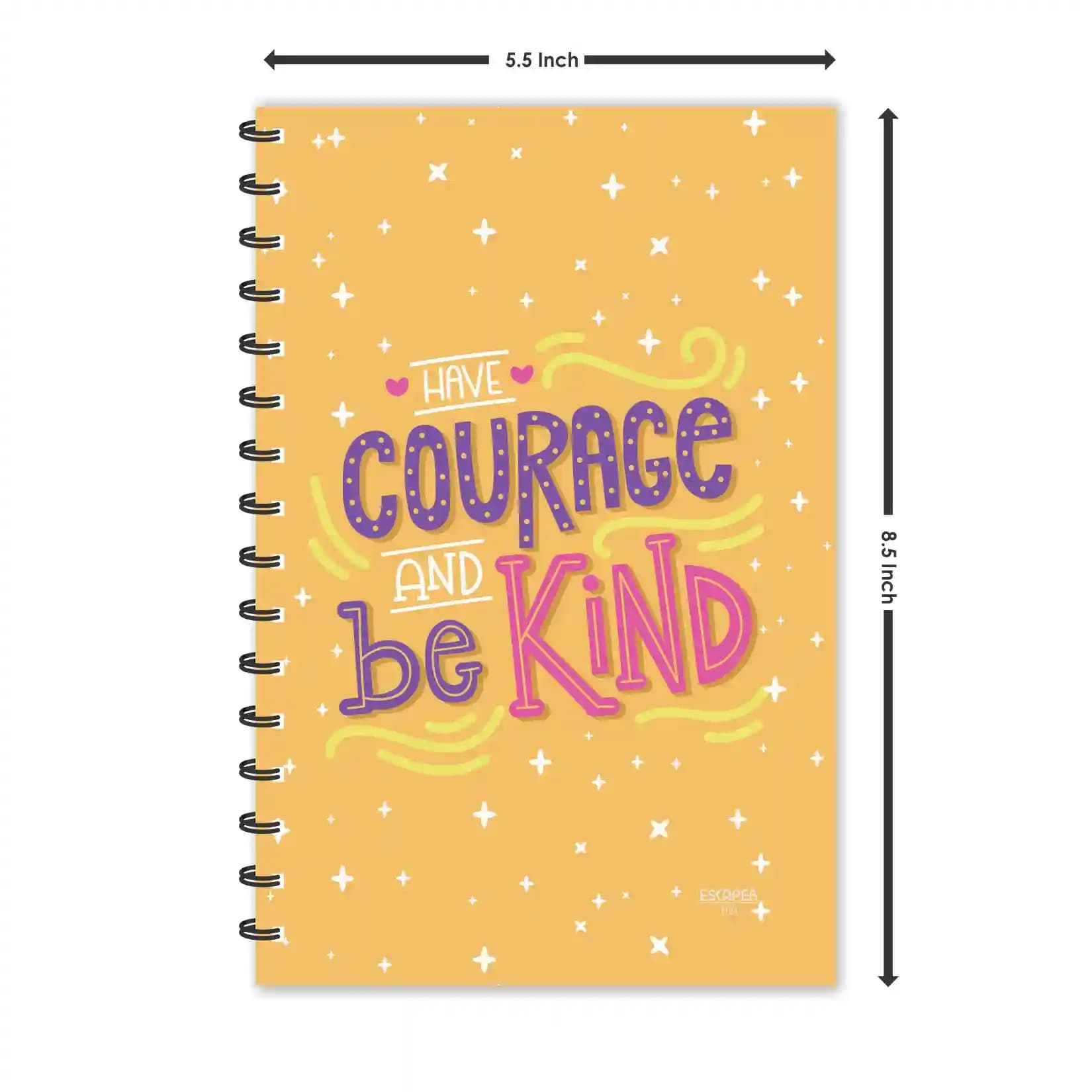 Courage Motivational Diaries - Jumbo (Pack of 6)