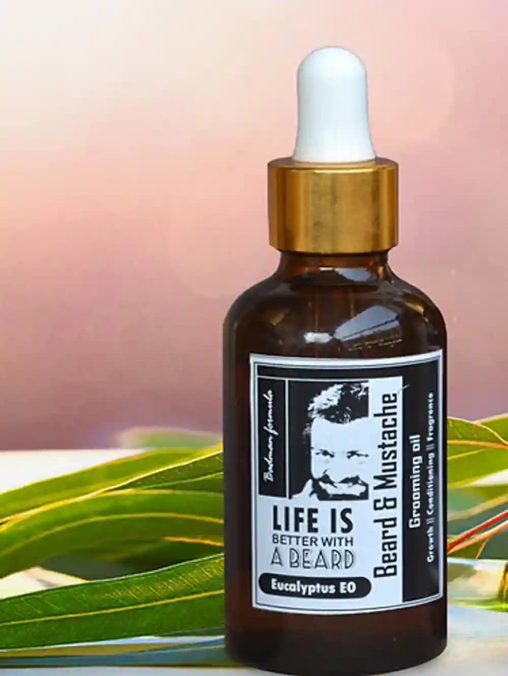 Beard & Mustache Oil with Clary Sage and Eucalyptus Blend