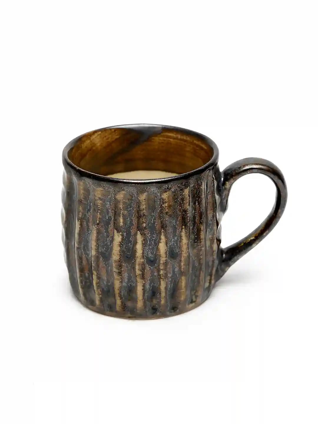 Shilpkara 'Aladin Chirag' Hand Painted Ceramic Tea Mug & Kettle Tea Set