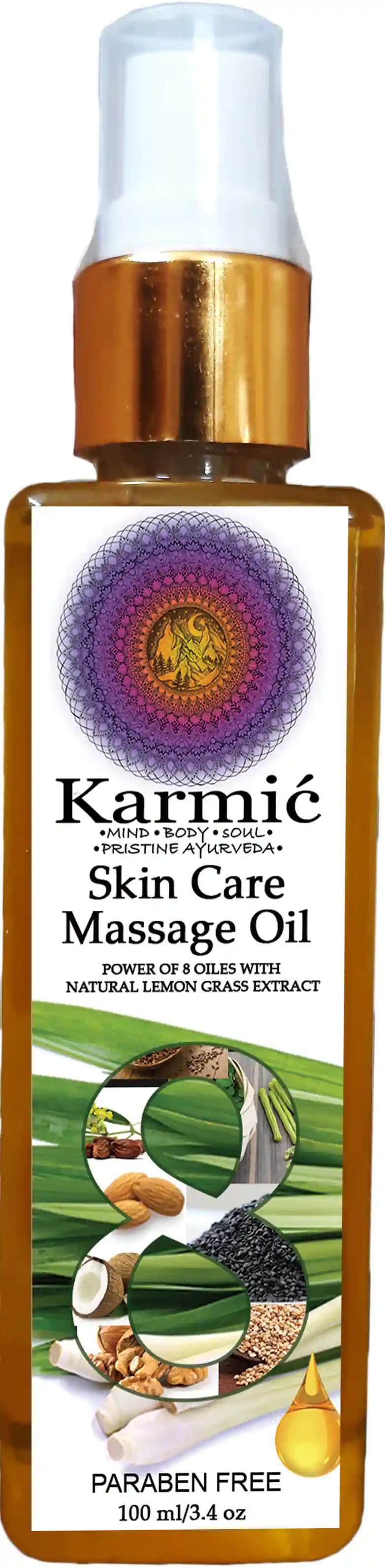 Karmic Skin Care Massage Oil - 100 Ml