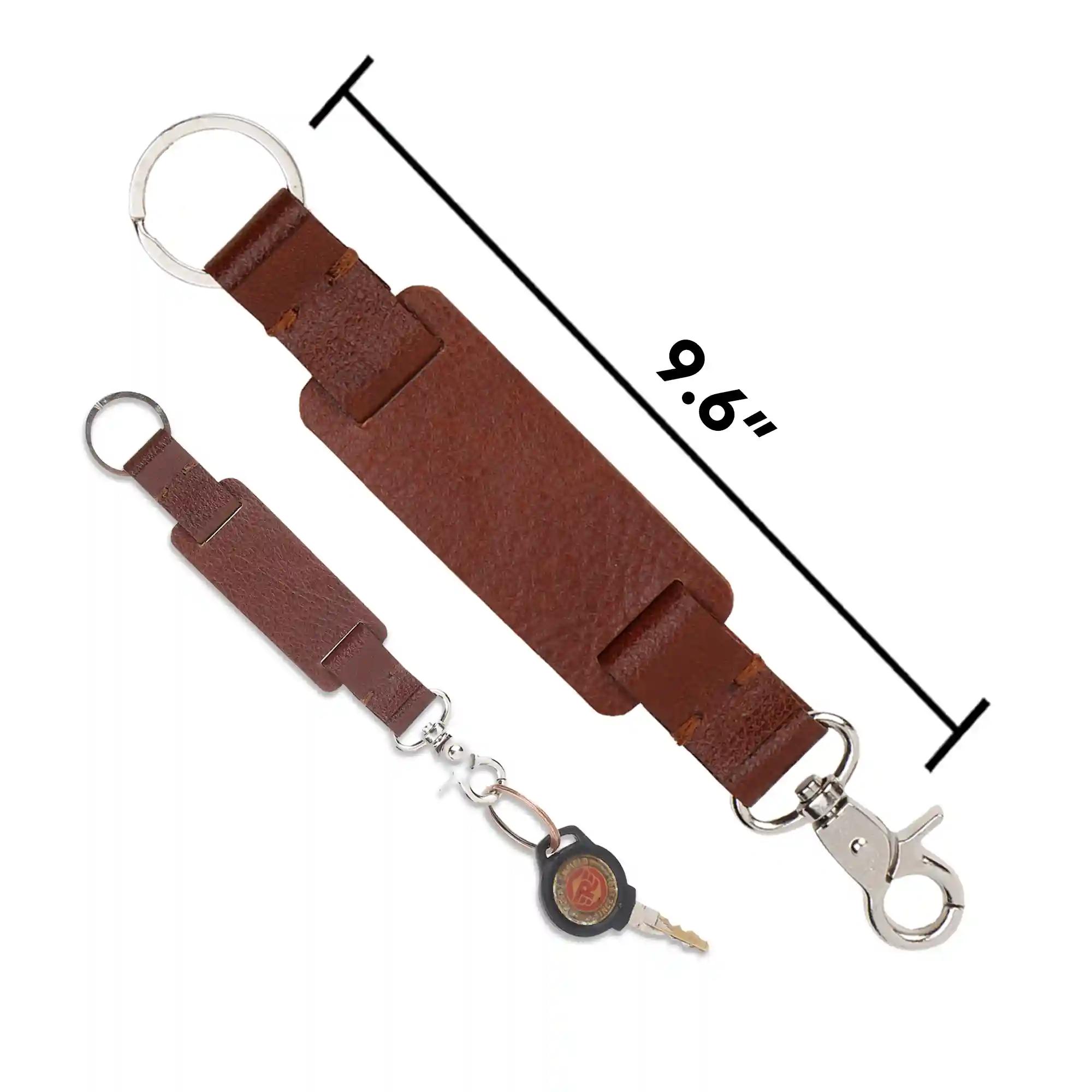 Leather Keychain With Dog Hook
