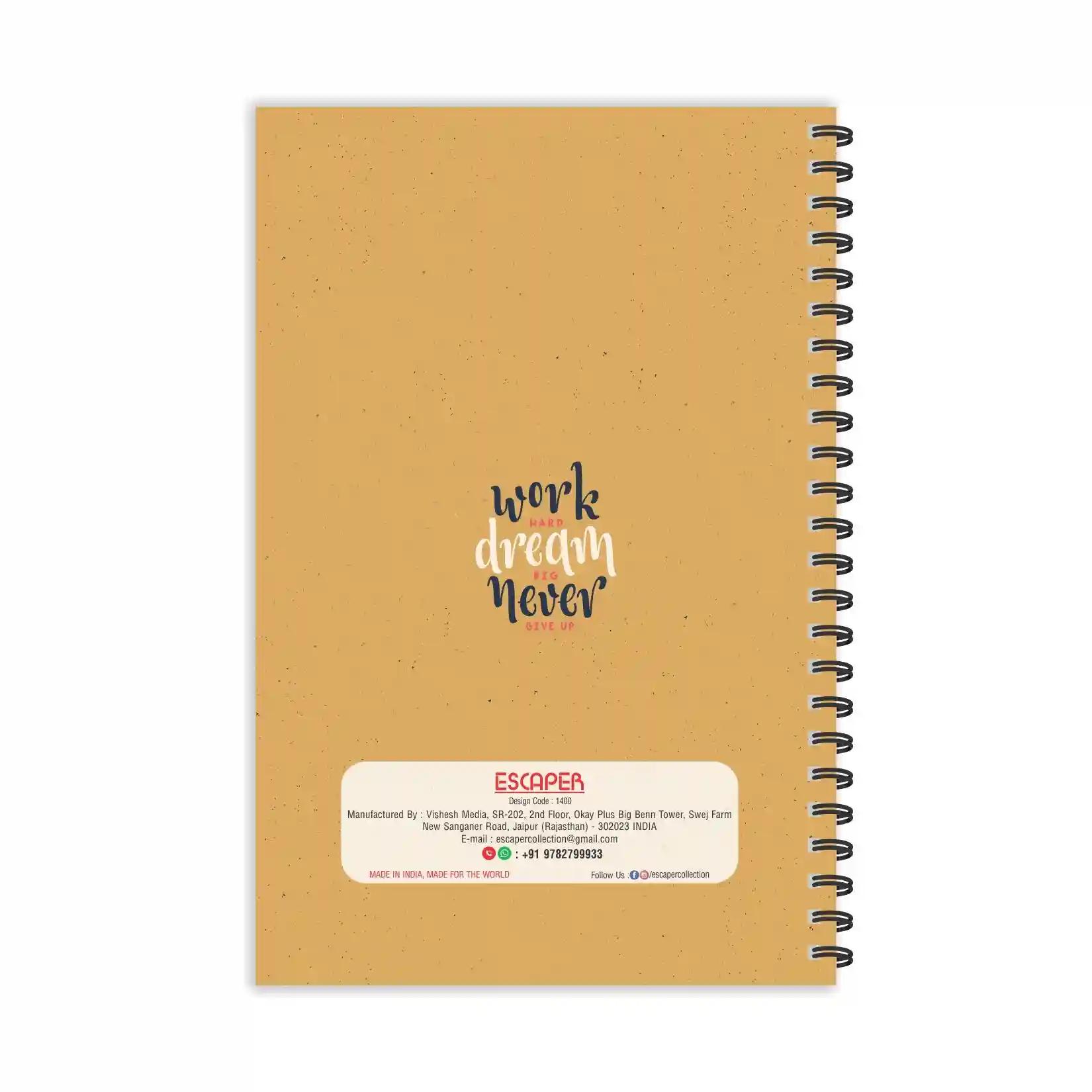 Work Hard Dream Big Motivation Ruled Diaries - Pack Of 3