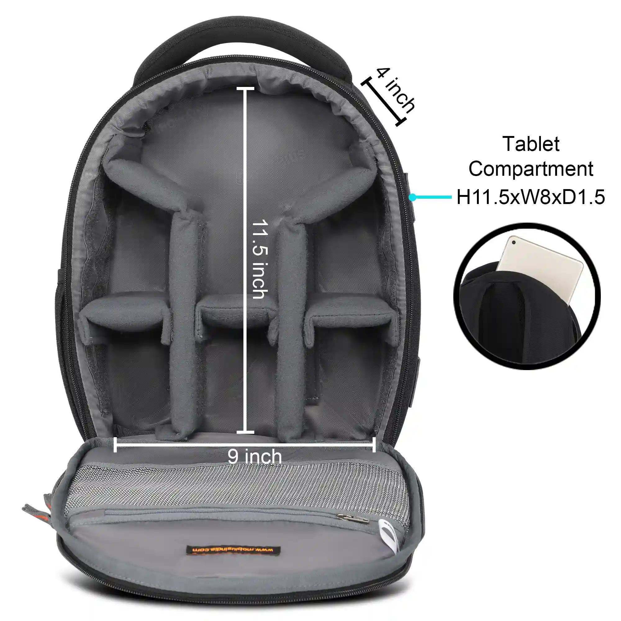 Mobius Trademark 100% Waterproof DSLR Backpack Camera Bag