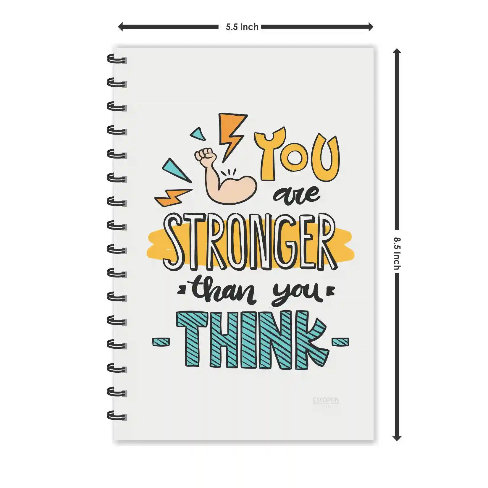 Stronger Motivational Diaries - Jumbo (Pack of 6)