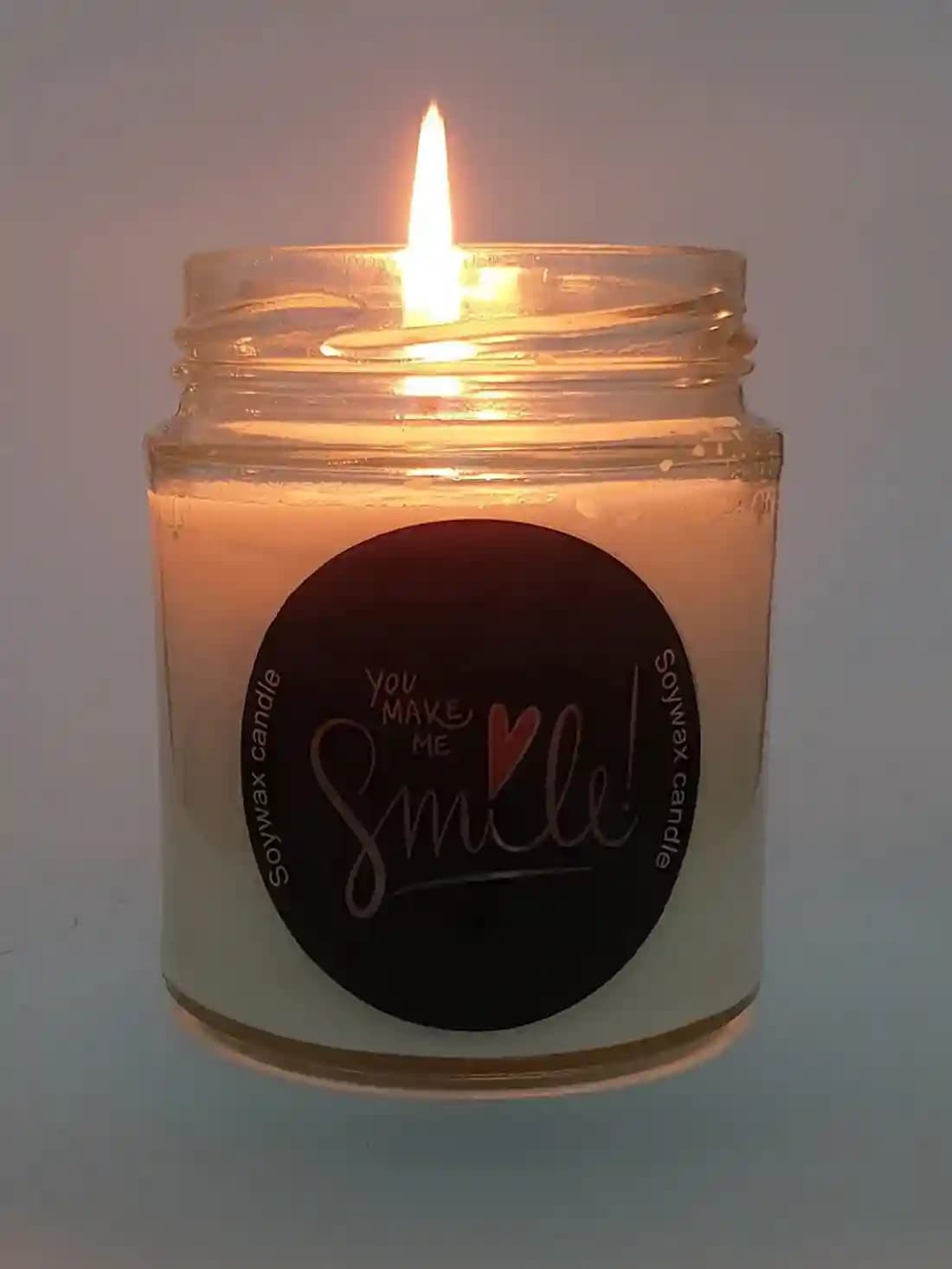 Pratha Naturals Scented Candle (Smile)