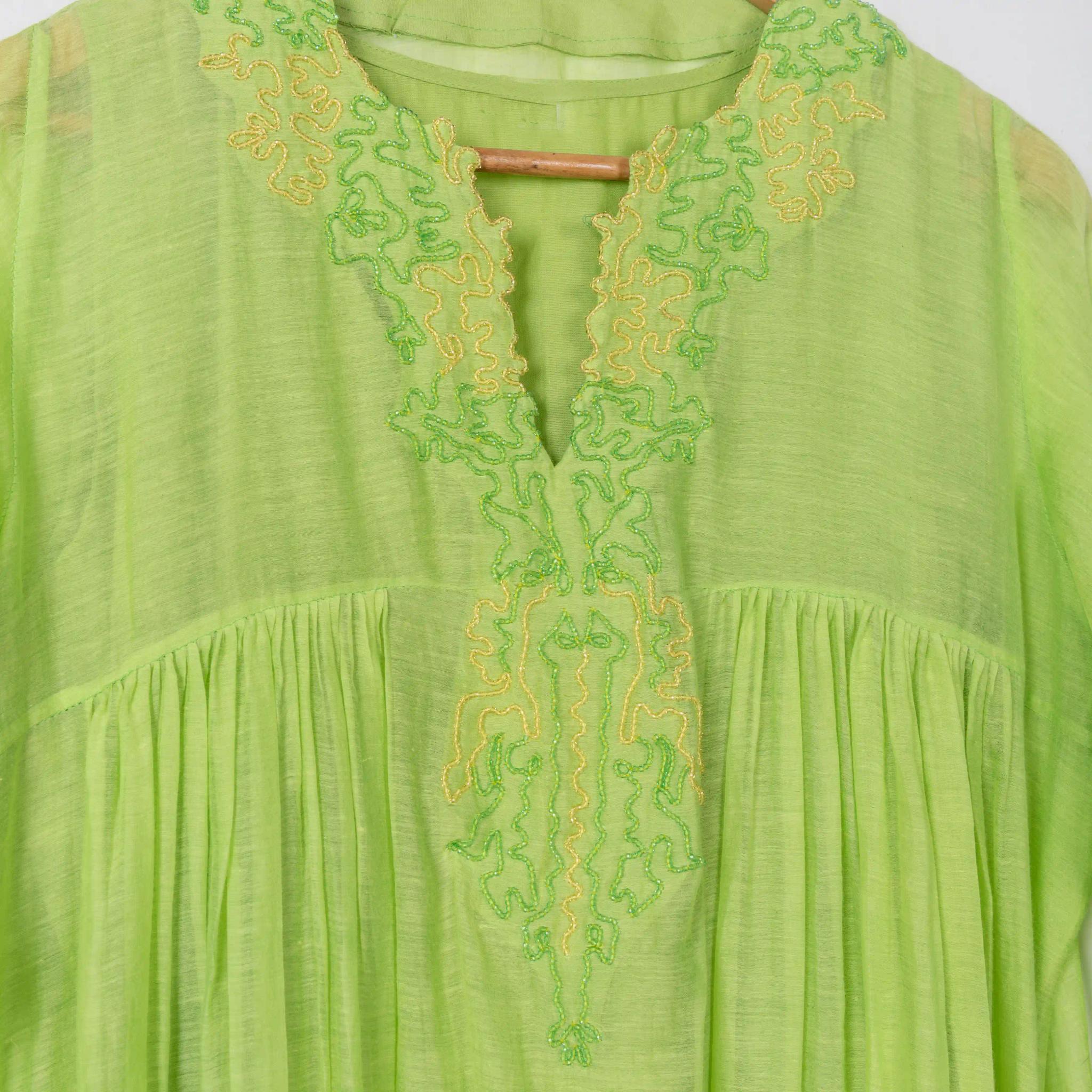 Lime Green Kurti Dress