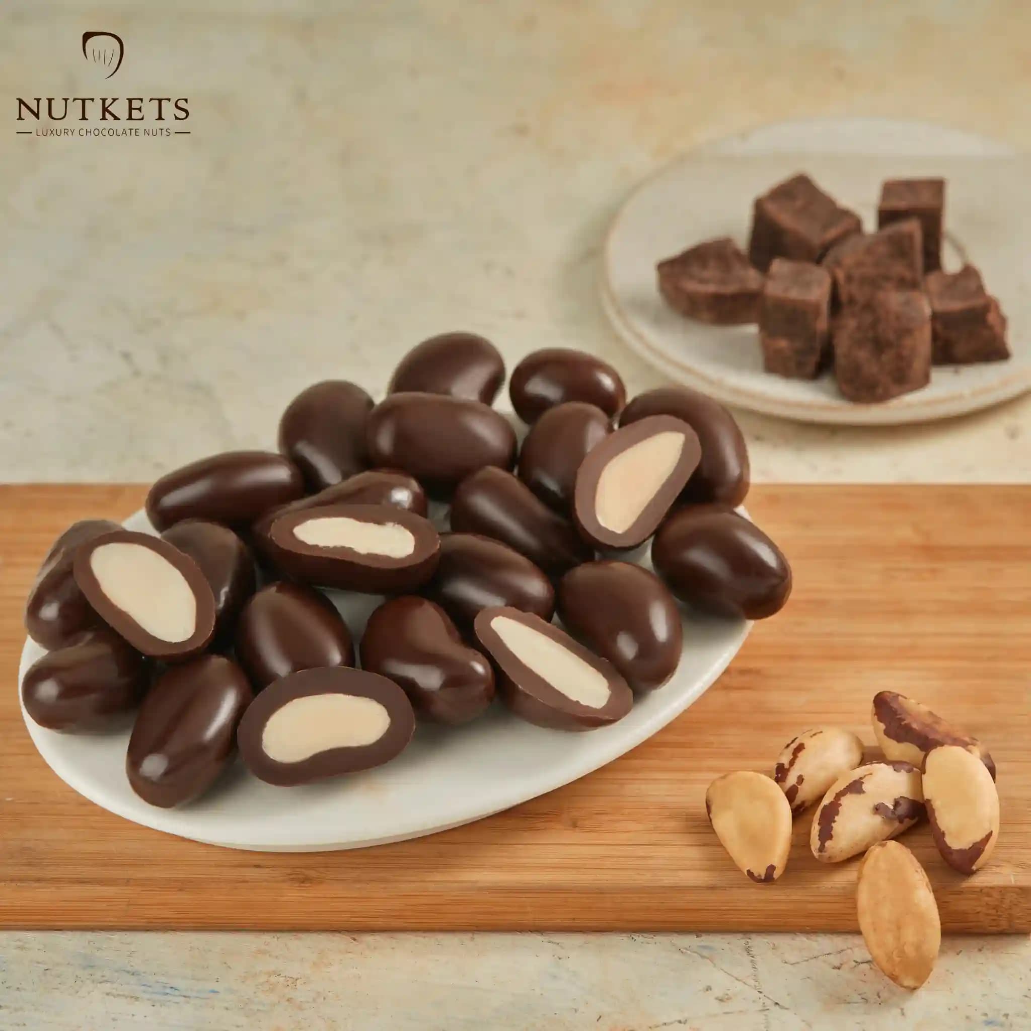 Gourmet DARK Chocolate Brazil Nuts