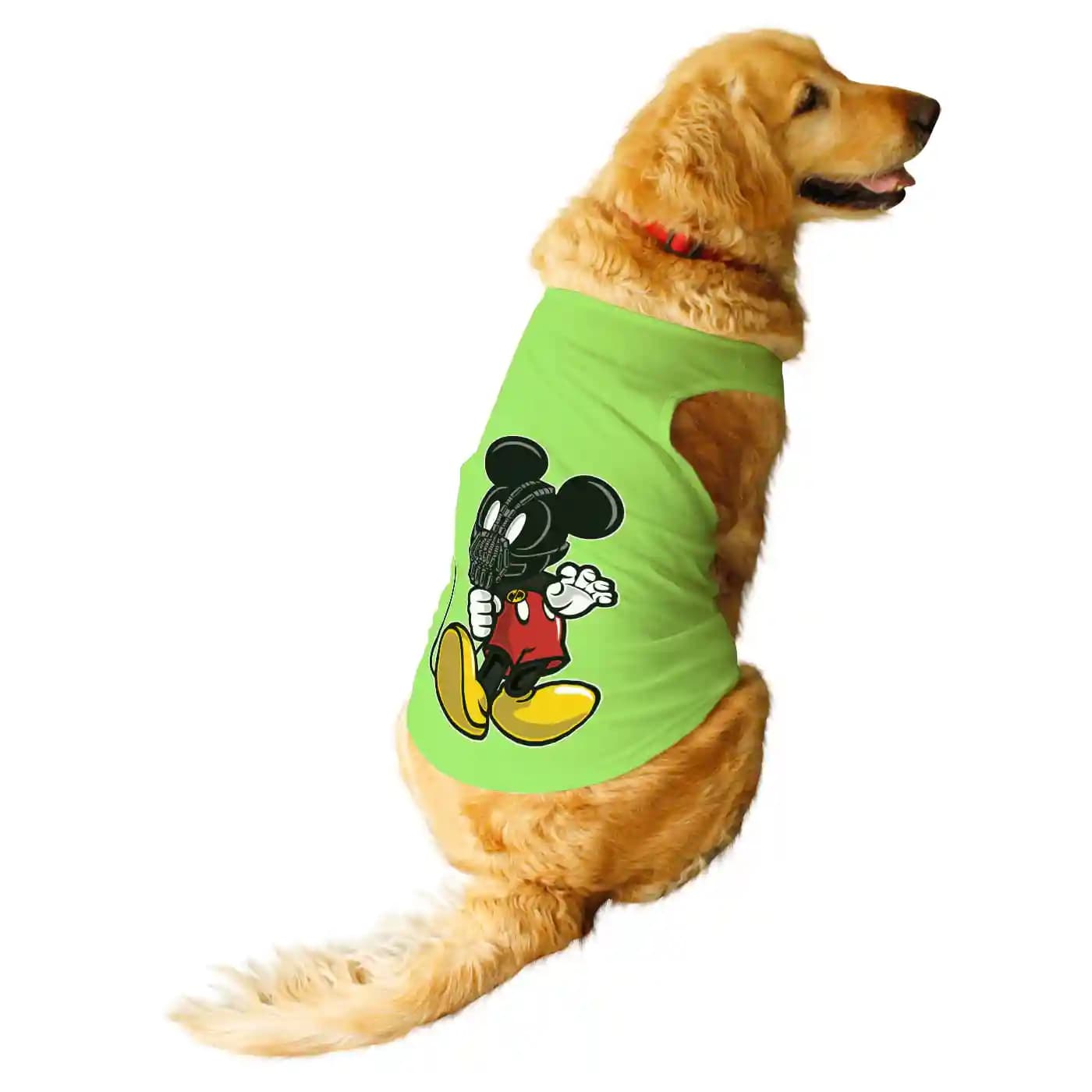 Ruse Mickey Bane Printed Round Neck Vest Tank Tees For Dogs