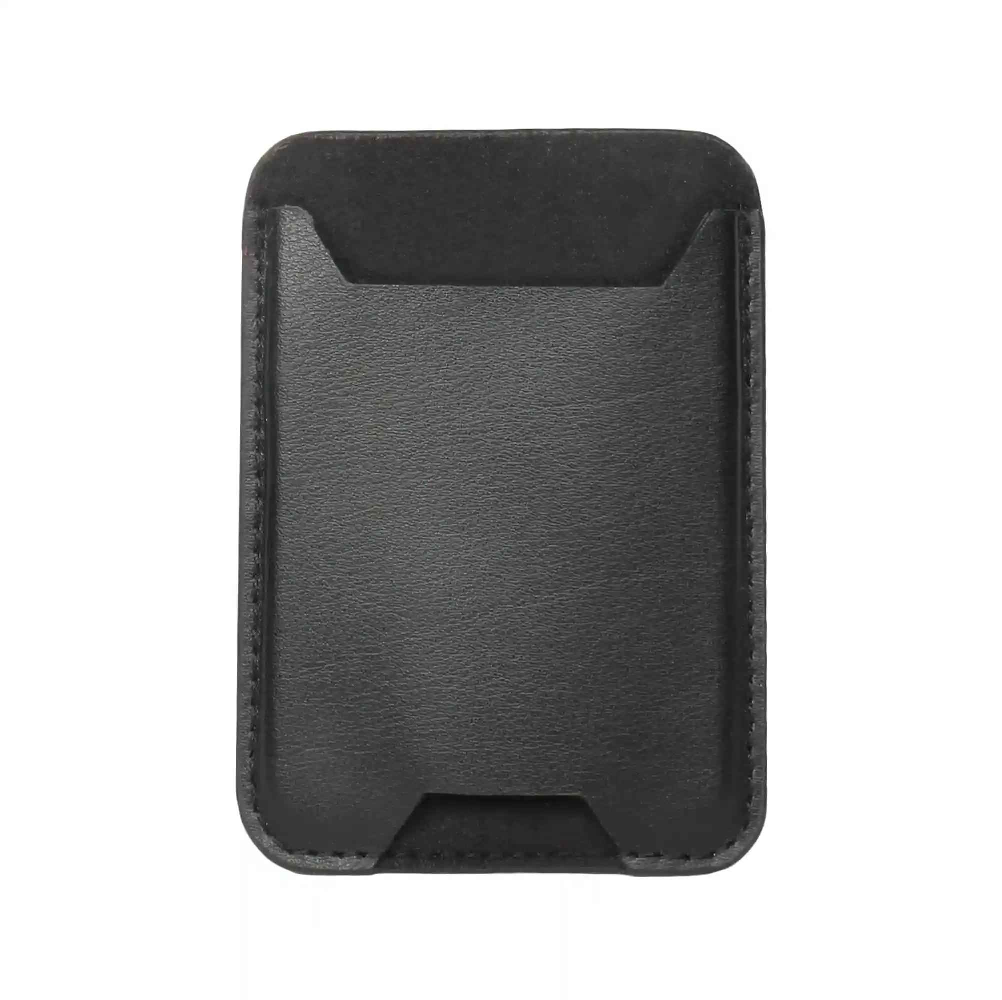 Leather Mobile Pocket Holder - Black