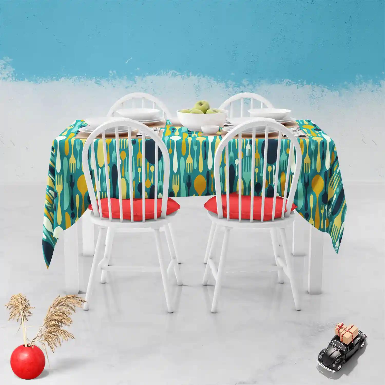 ArtzFolio Cutlery | Table Cloth Cover for Dining & Center Table