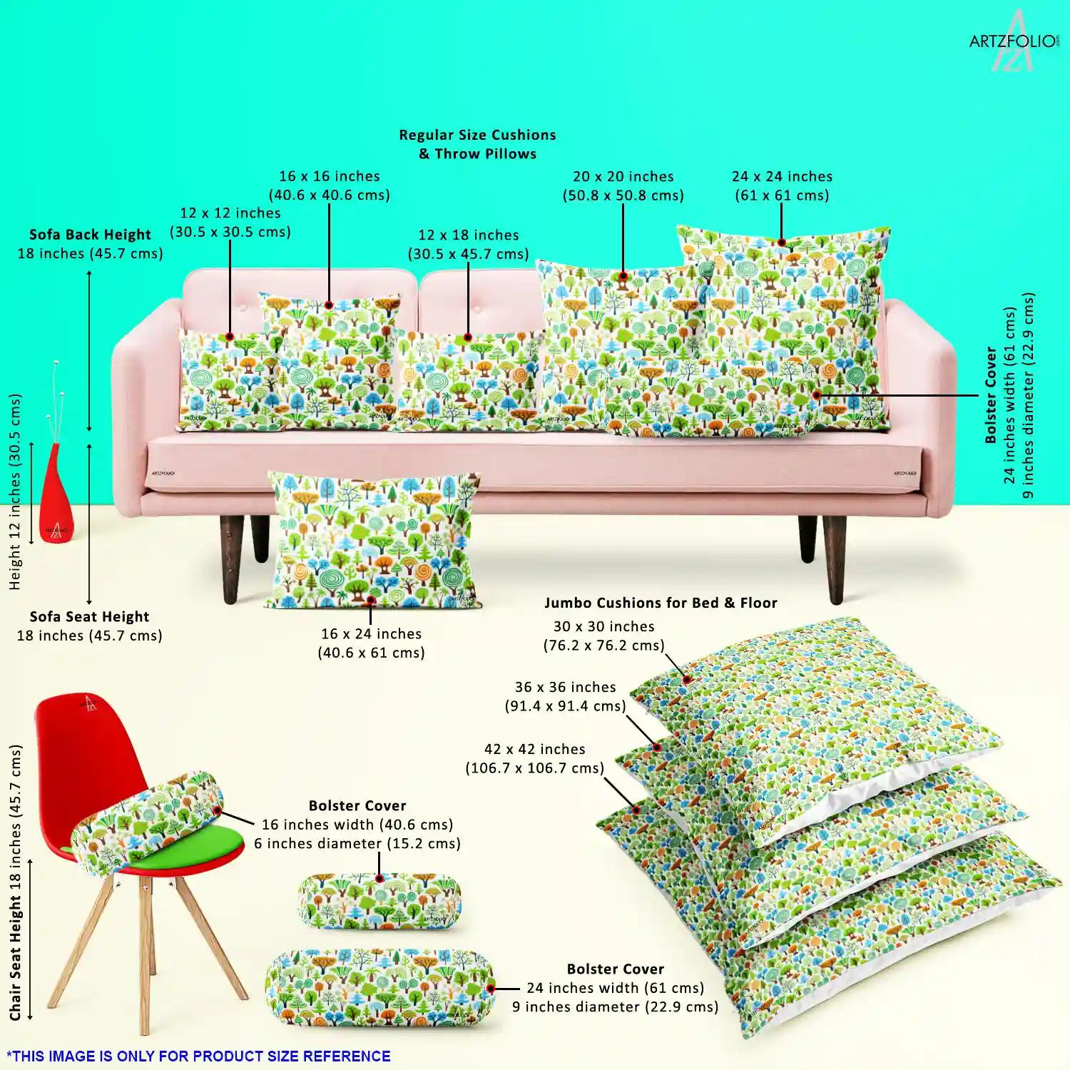 ArtzFolio Tree Collection | Decorative Cushion Cover for Bedroom & Living Room