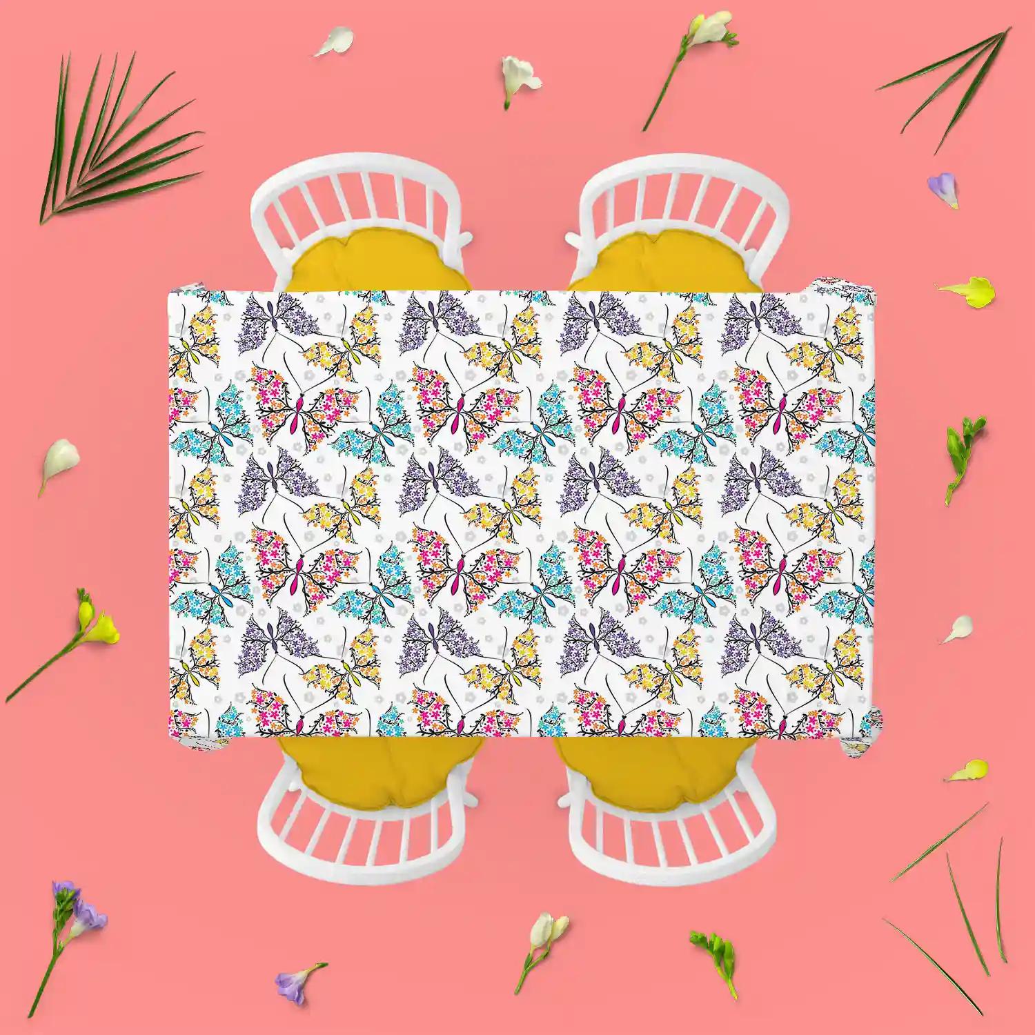 ArtzFolio Cute Butterflies | Table Cloth Cover for Dining & Center Table