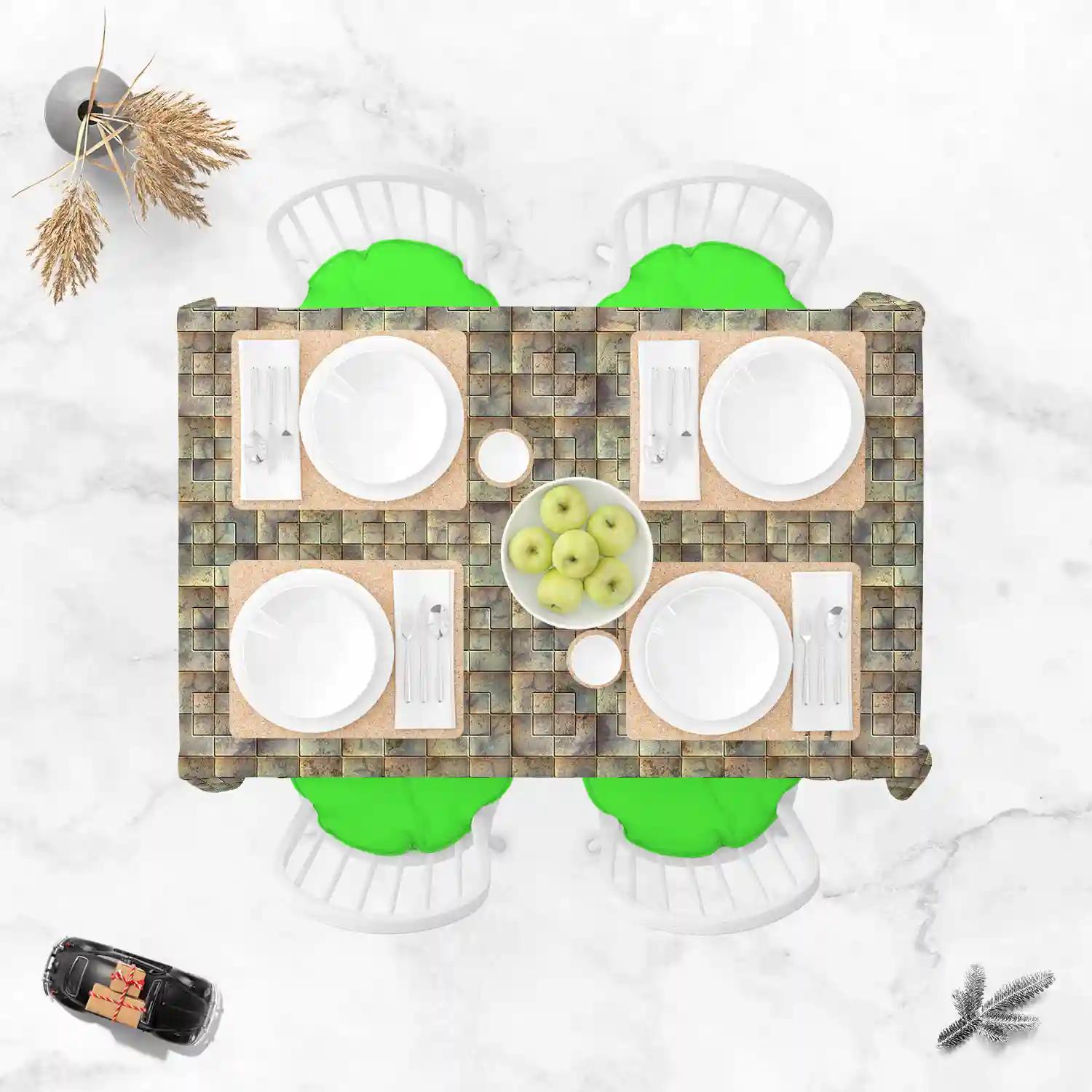 ArtzFolio Tiled Art D2 | Table Cloth Cover for Dining & Center Table
