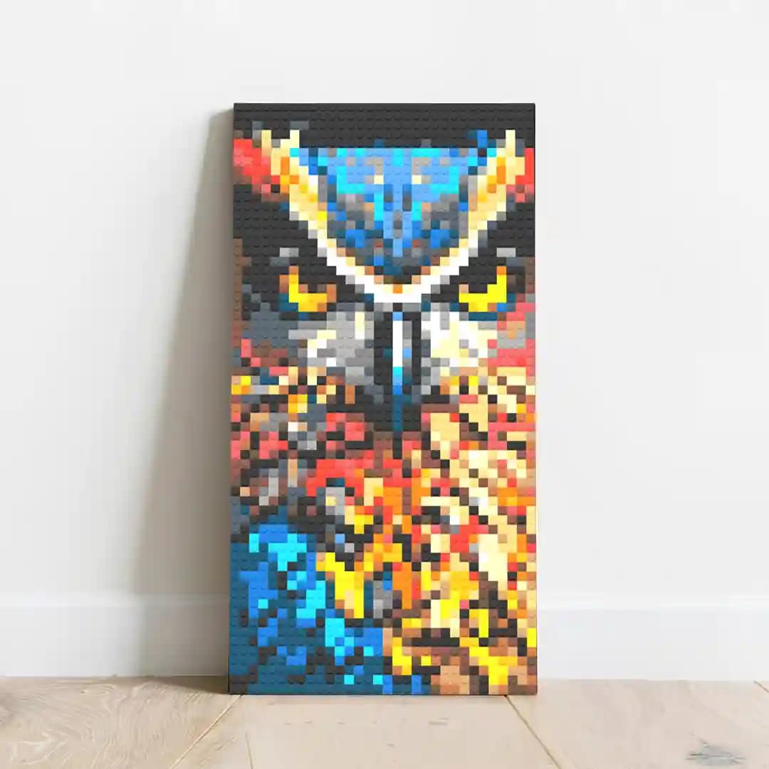 Night Wings (Owl) Pixel Art