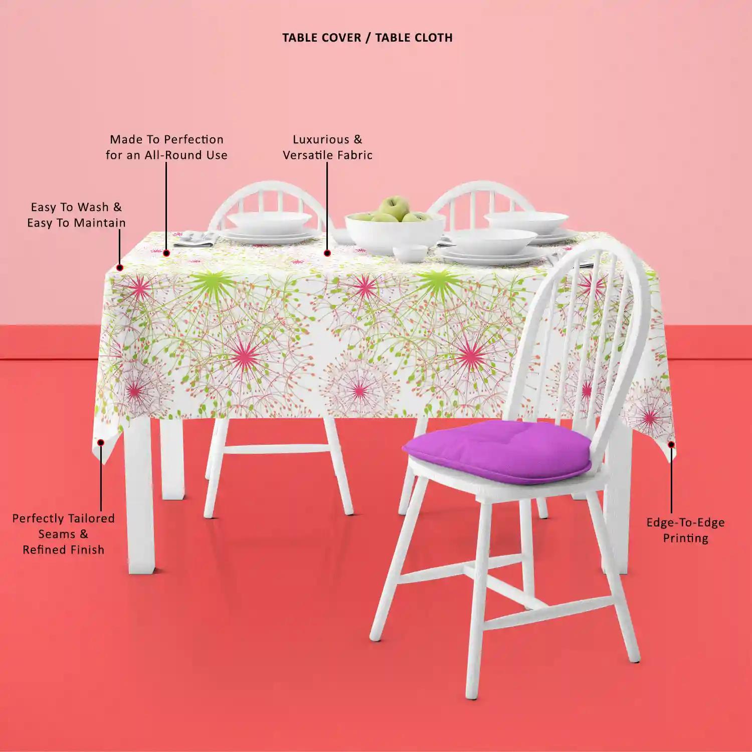ArtzFolio Dandelion | Table Cloth Cover for Dining & Center Table