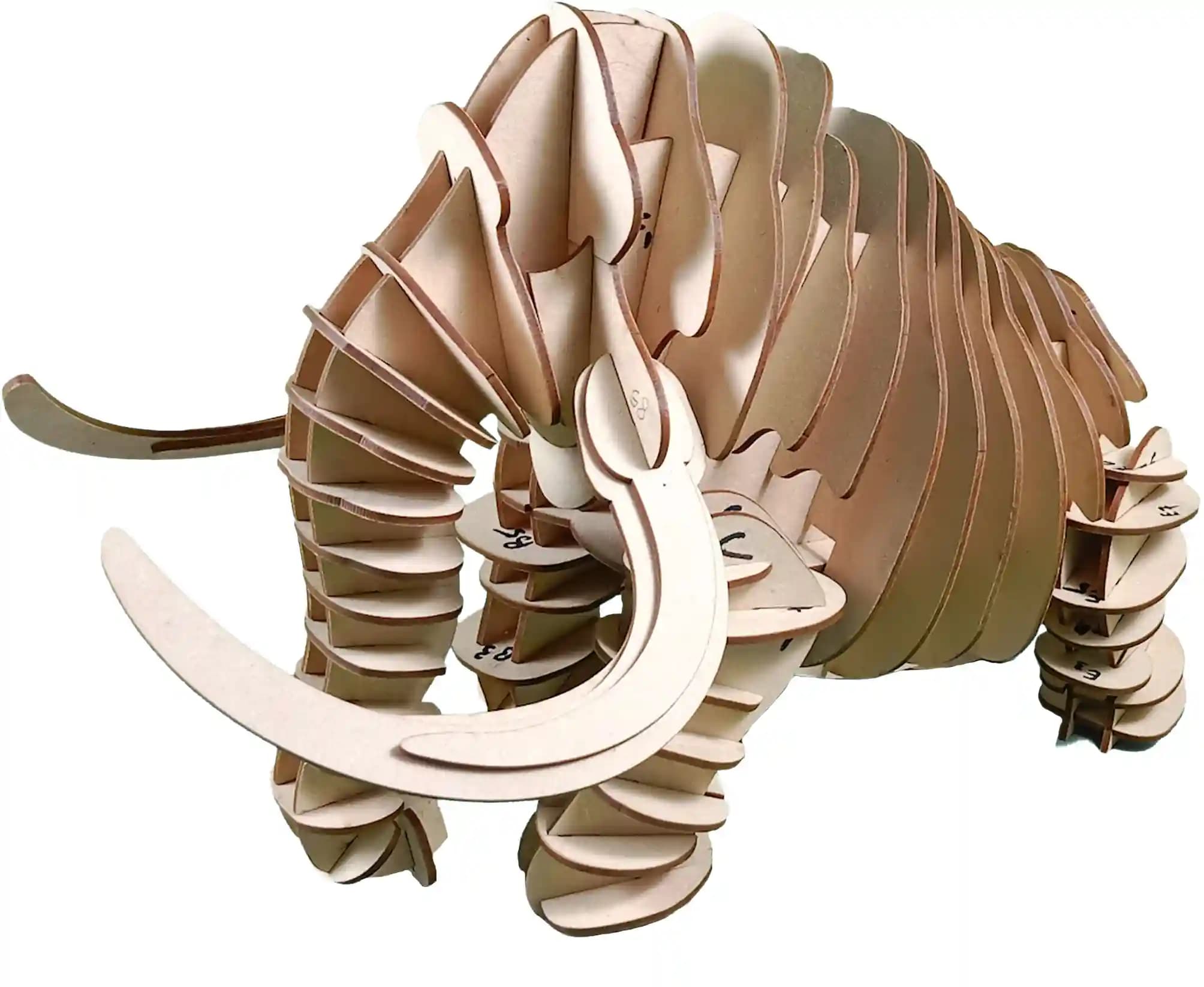 3D Model of Mammoth in Form of Puzzle DIY KIT