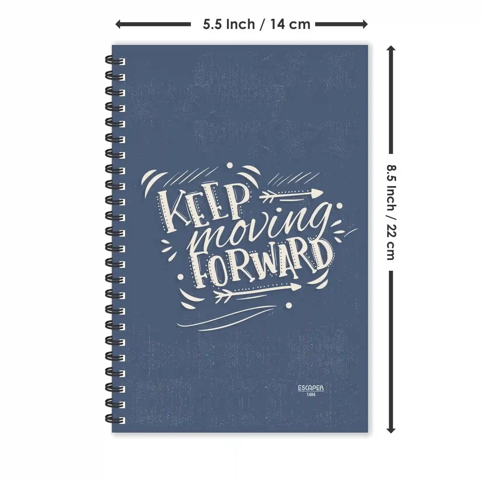 Keep Moving Forward Motivation Ruled Diaries - Pack Of 3